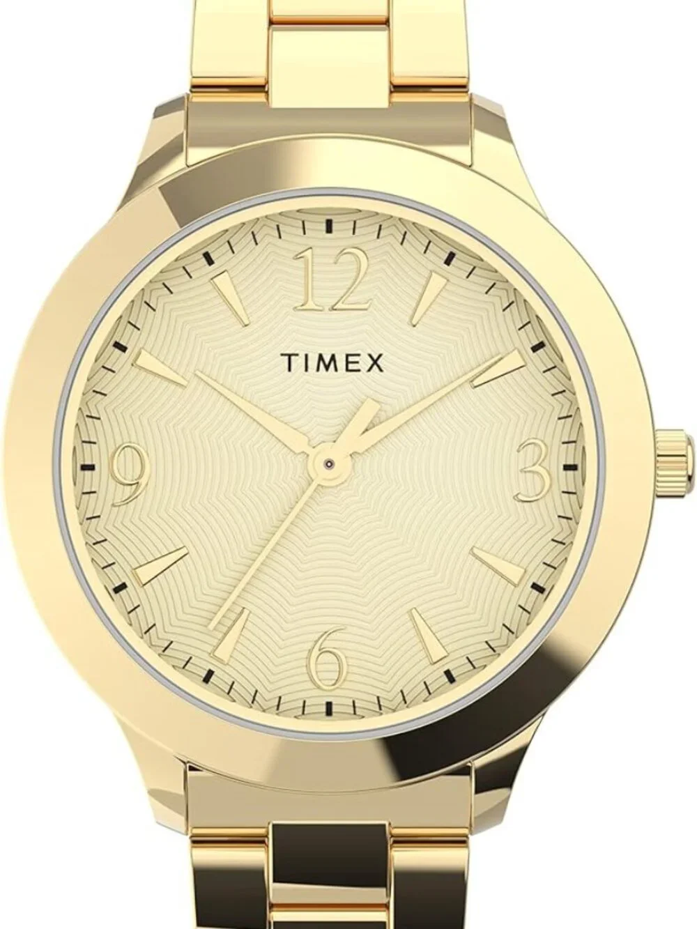 Timex Women Premium Dress 32mm Gold-Tone Case Dial Steel 30m Quartz Watch